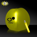 12" Inflatable Beach Ball w/ Yellow Light Stick